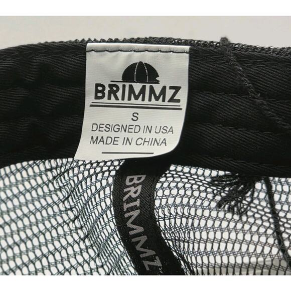 Brimmz Black White Stripes Snapback Cap Trucker Hat Mesh Teens‎ - Picture 11 of 11
